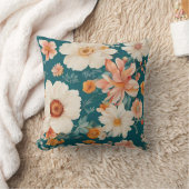 驚くほど繊細な花 クッション (ブランケット)