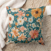 驚くほど繊細な花 クッション (ブランケット)