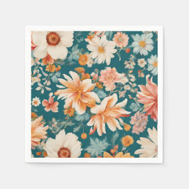 驚くほど繊細な花 スタンダードカクテルナプキン