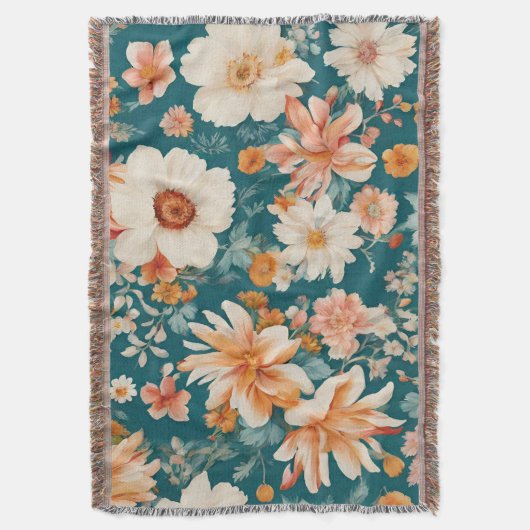 驚くほど繊細な花 スローブランケット (正面縦)