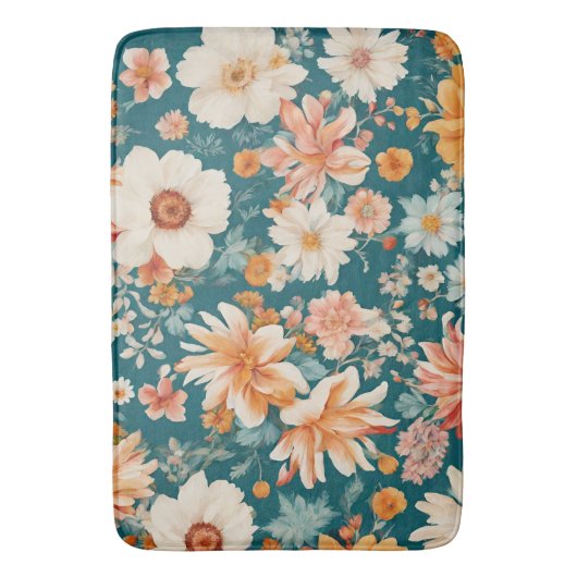 驚くほど繊細な花 バスマット (正面縦)