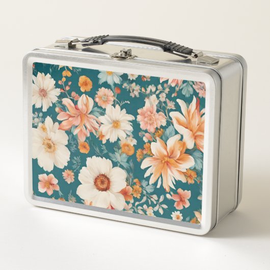 驚くほど繊細な花 メタルランチボックス (正面)