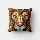 驚くほど美しいゴールデンライオン クッション (正面)