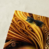 驚くほど美しいゴールデンライオン ビーチタオル (インサイチュ)