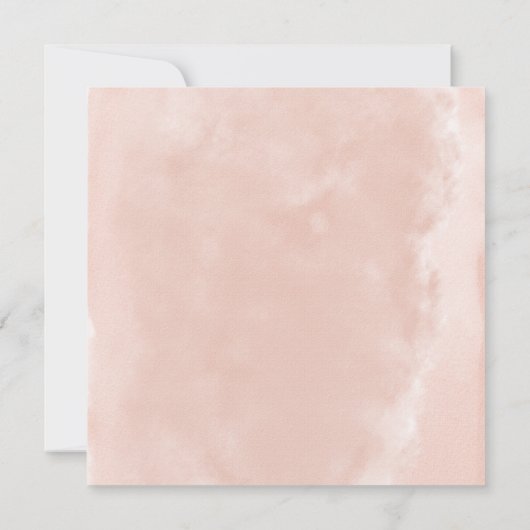 驚くほど美しいフローラリースブライダルシャワー 招待状 (裏面)