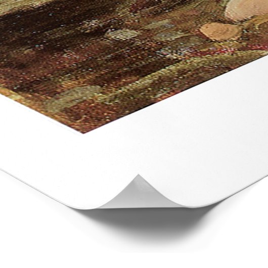 驚くほど美しビクトリアンいアートマーメイドプリント ポスター (角)