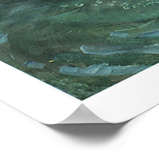 驚くほど美しビクトリアンいアートマーメイドプリント ポスター (角)