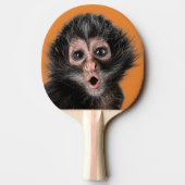 驚くサル(表情は二つ) 卓球ラケット (裏面)
