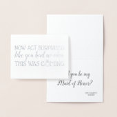 驚く行為無し-おもしろいな新婦付添人の頼むこと 箔カード (ディスプレー)