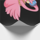 驚クールくべきダビングフラミンゴ ラッピングペーパー (角)