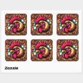 "驚愕のマッド・ルースター"  スクエアシール (シート)