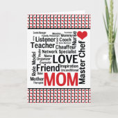 驚数々のくべき仕事の母 – 母の日用カード カード (正面)