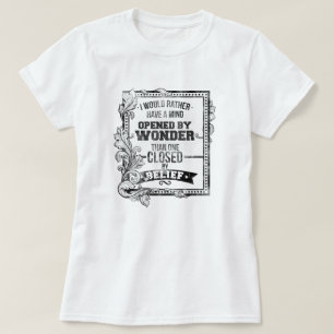 驚異によって開く心 Tシャツ