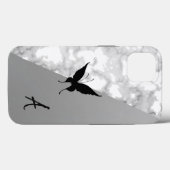 驚異のクール白大理石バテッフィー銀 Case-Mate iPhoneケース (裏面 (横))