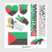 驚異のマルティニークの国のシンボルのシール シール (シート)