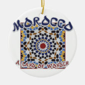 驚異のモロッコの土地 セラミックオーナメント (正面)