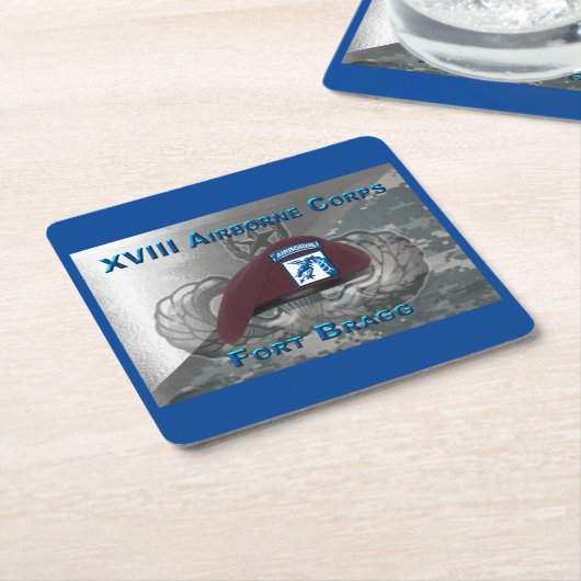 驚異の十八空挺部隊 スクエアペーパーコースター (アングル)