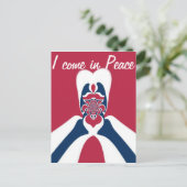 驚異の抽象的E.T.アートプリント ポストカード (スタンド正面)