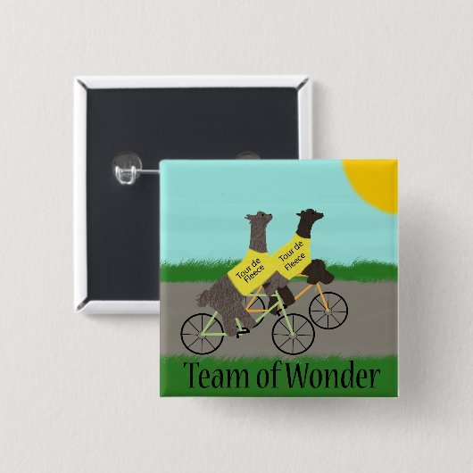 驚異の旅行de Fleece Team 缶バッジ (正面&裏面)