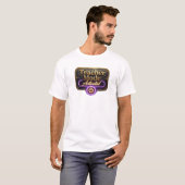 驚異の紫色 TEACHER MODE ACTIVATED アート Tシャツ (正面フル)