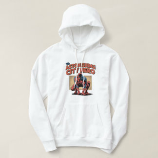 驚異の都市ヒーロー レトロコミック スーパーヒーローTシャツ パーカ
