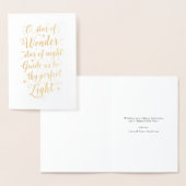 驚異宗教ホイルのクリスマスカードの星 箔カード (ディスプレー)