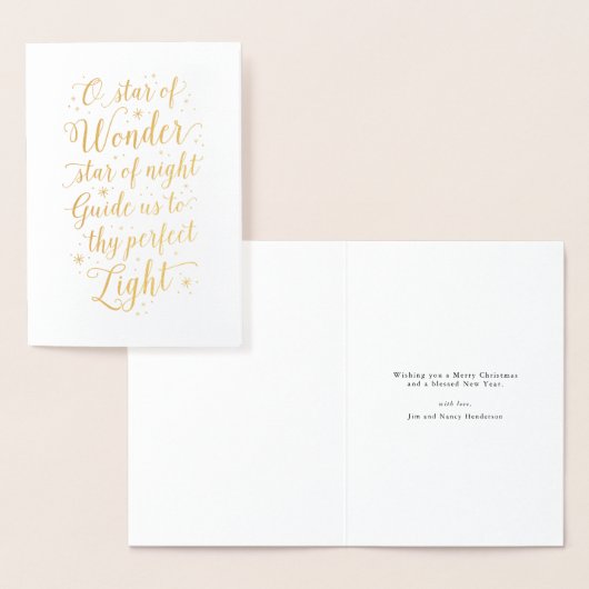 驚異宗教ホイルのクリスマスカードの星 箔カード (ディスプレー)