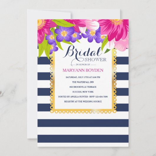 驚異的なフローラ招待状 招待状 (正面)