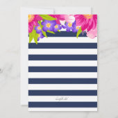 驚異的なフローラ招待状 招待状 (裏面)