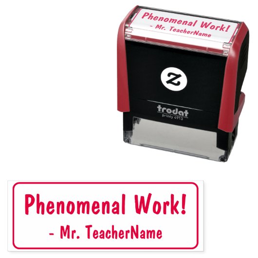 「驚異的な働き！」 フィードバックのスタンプ セルフインキングスタンプ (インサイチュ)