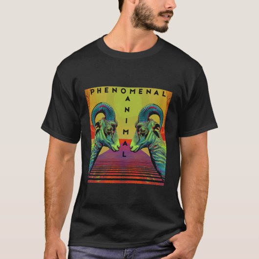 驚異的な動物の雄羊 Tシャツ (正面)