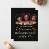 驚異的な女性カード ノートカード (正面/裏面インサイチュ)