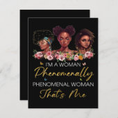 驚異的な女性カード ノートカード (正面/裏面)