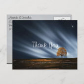 驚異的な空の夕日ありがとう ポストカード (正面/裏面)