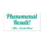 "驚異的な結果！" +チューター名ラバースタンプ セルフインキングスタンプ (デザイン)