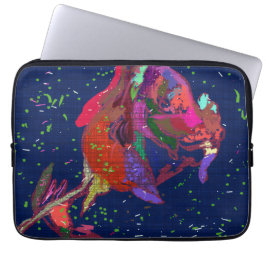 驚異的な色の花 ラップトップスリーブ