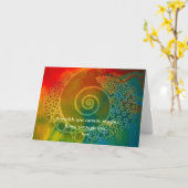 驚異Rumiおよび詩的な芸術の世界 カード (黄色い花)