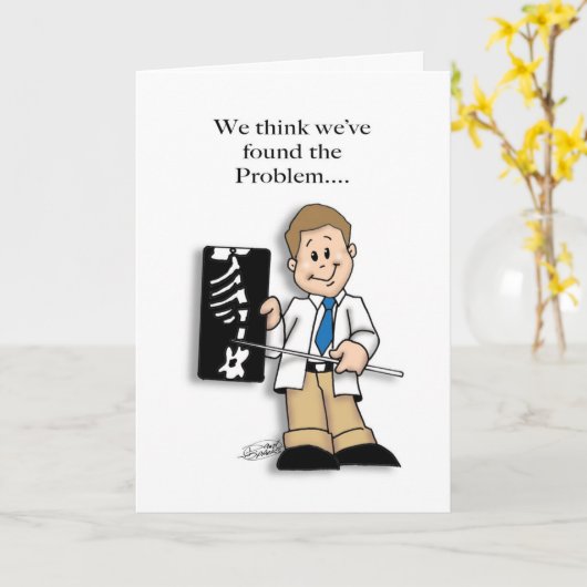 骨おもしろい カード (黄色い花)