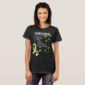 骨がん生存者定義 Tシャツ (正面フル)