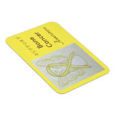 骨がん認識度リボンエンジェルマグネット マグネット (右側)