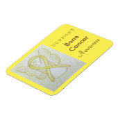 骨がん認識度リボンエンジェルマグネット マグネット (左側)