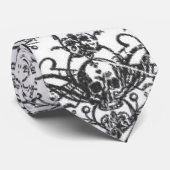 骨が交差した図形のタイ ネクタイ (ロール)