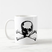 骨が交差した図形 コーヒーマグカップ (左)