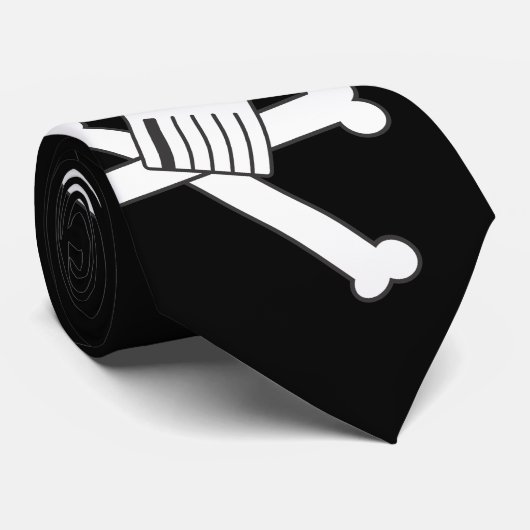 骨が交差した図形 ネクタイ (ロール)