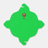 骨が緑の茶色パーソナライズされたの犬 フェイバーボックス (折り畳みなし)