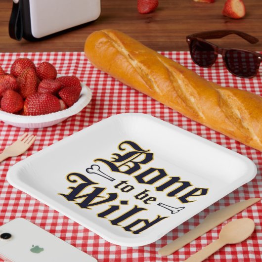 骨が野生であること ペーパープレート (ピクニック)