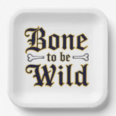 骨が野生であること ペーパープレート (正面)