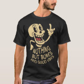 骨だけどポジティブ Tシャツ (正面)