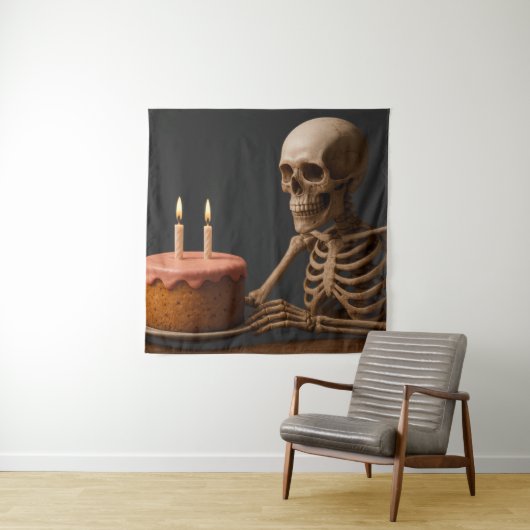 骨だって誕生日のケーキを食べるべき タペストリー (インサイチュ)