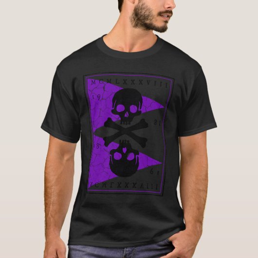 骨とスカル海賊1 Tシャツ (正面)
